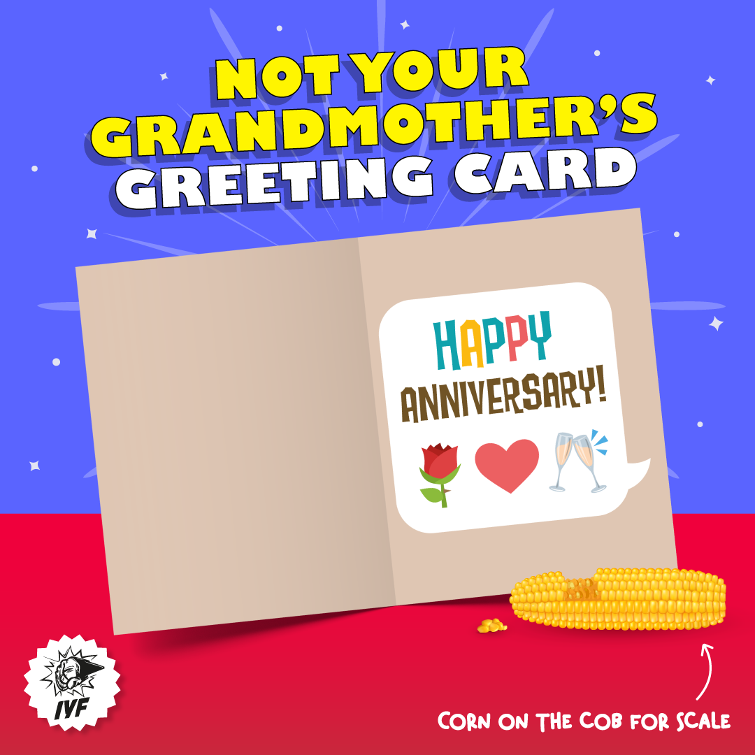 Emoji Anniversary Oversized Anniversary Card InYourFace Designs